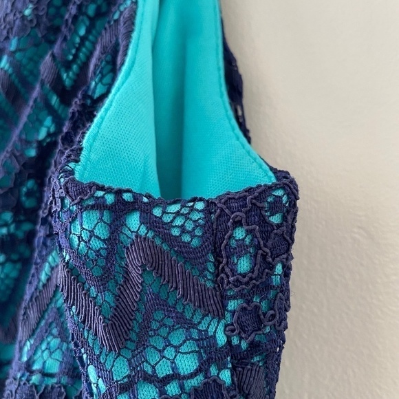 Maggy London for Melanie Lynn lined with lace overly dress size 6 - Picture 5 of 10